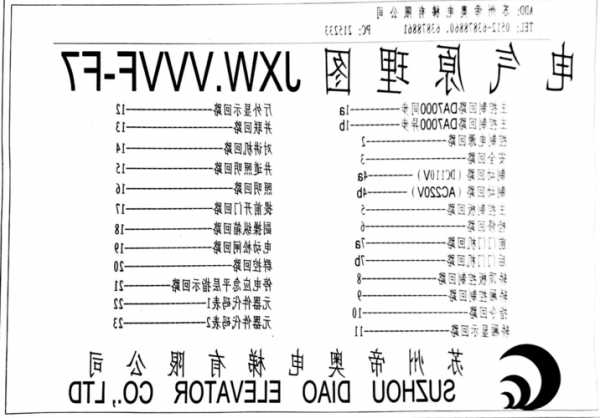 电梯型号jxw的含义？电梯型号编制？