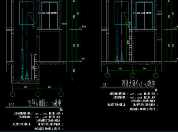 地下室电梯怎么选型号，地下室电梯井图纸