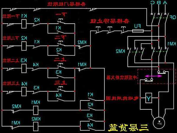 电梯丰星接触器型号表图，电梯封星接触器接线图？