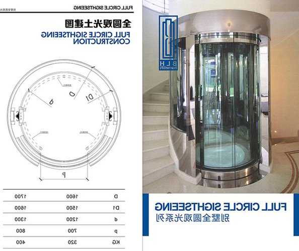 三明圆形家用电梯选择什么型号，家用圆形观光电梯尺寸