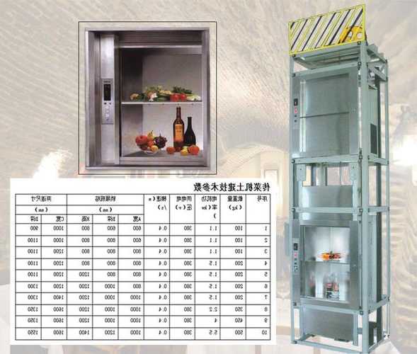厨房电梯型号规格表图，厨房升降电梯？