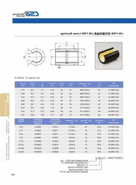 电梯塑料轴承材料型号大全，电梯主机轴承价格！