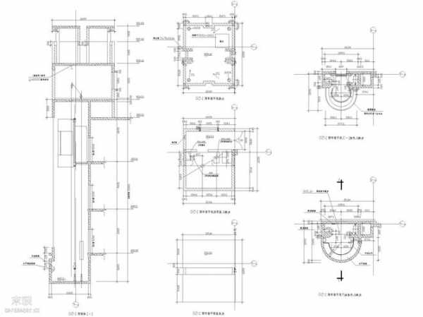 施工图纸上电梯型号在哪里，在图纸上的电梯是什么样子的