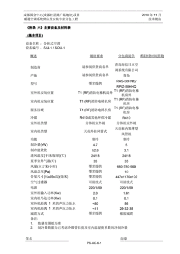 日立电梯空调型号，日立空调配置表