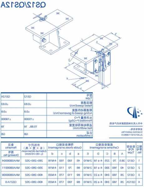 常用电梯安全钳型号有哪些，电梯安全钳选型