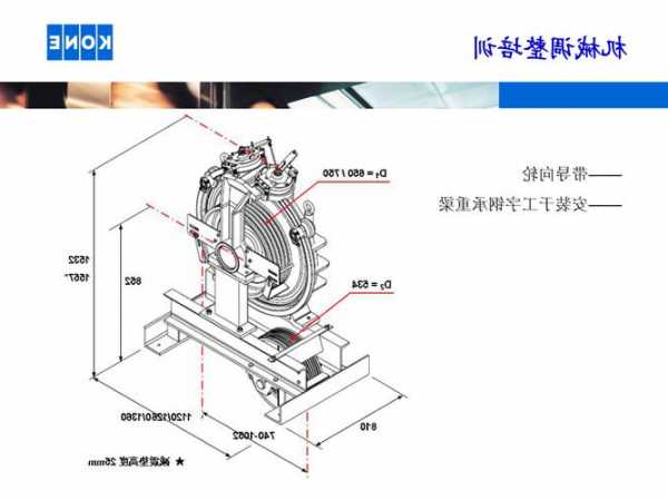 通力曳引式龙门架电梯型号，通力电梯曳引机安装指导手册？