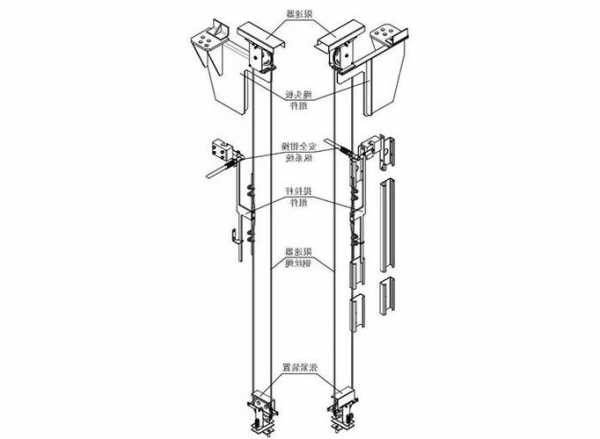 龙门架曳引电梯型号推荐，电梯曳引式配重龙门架结构