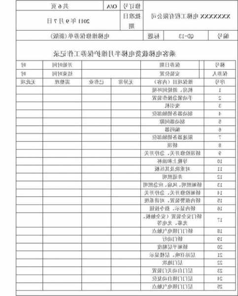 莆田电梯维保规格型号参数？福建省电梯维保指导价？