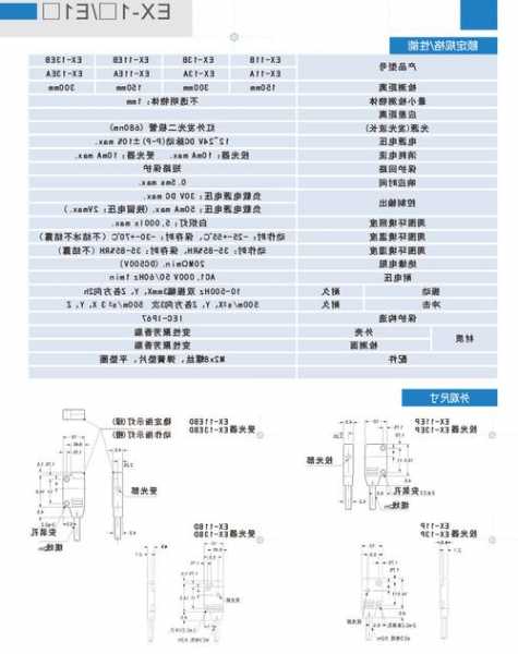 广东电梯光电开关规格型号，广东电梯光电开关规格型号表