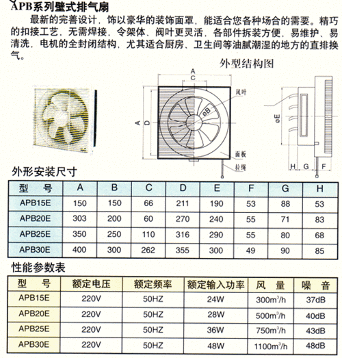 电梯机房排气扇型号和规格，电梯机房排气扇型号和规格尺寸