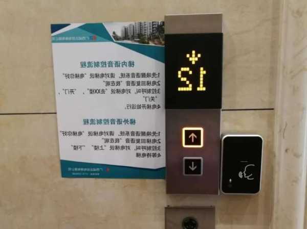 电梯语音播报版型号看哪，电梯播报后面一句英文什么意思