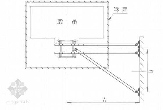 施工电梯附墙支架型号规范，施工电梯附墙架大样图！