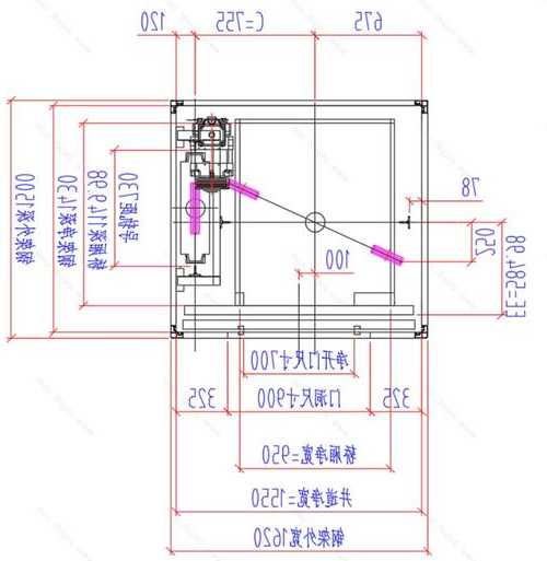 玻璃电梯尺寸规格型号表，玻璃电梯平面图？