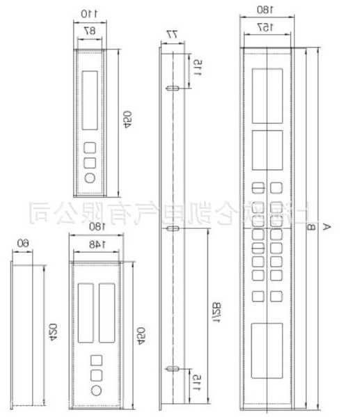 家用电梯盘子尺寸规格型号，电梯操作盘