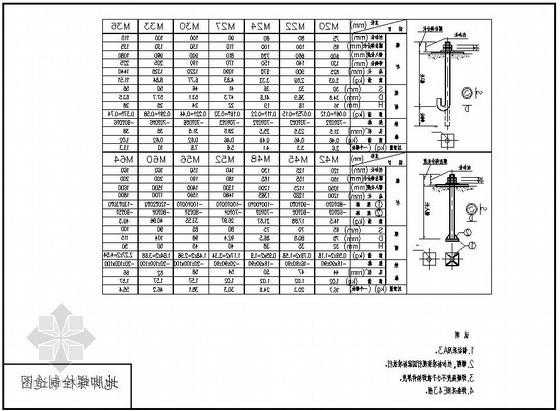 施工电梯地脚螺栓型号，施工电梯地脚螺栓图纸！