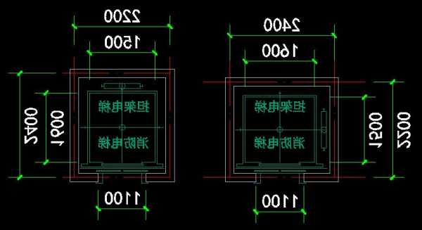 cad图纸上电梯型号怎么看？电梯cad平面图尺寸怎么看？