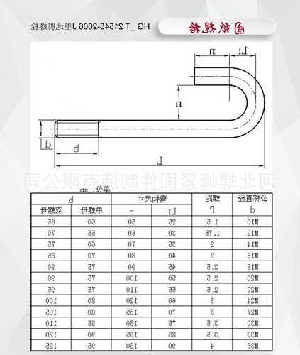 施工电梯弯钩螺栓规格型号，施工电梯弯钩螺栓规格型号标准