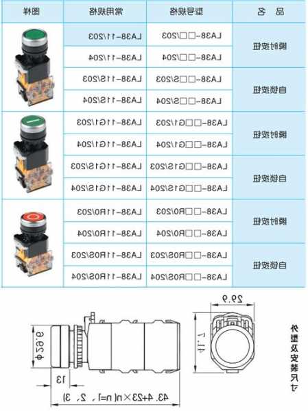 电梯手柄开关的型号，电梯手柄开关的型号规格