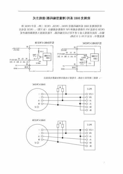 电梯上旋转编码器型号，电梯旋转编码器接线方法