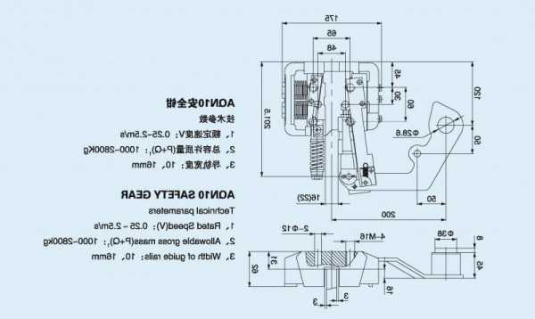 常用电梯安全钳型号大全，常用电梯安全钳型号大全图解！