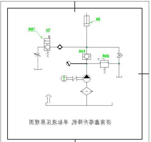 单缸液压电梯型号大全图解，单缸液压机液压原理图？