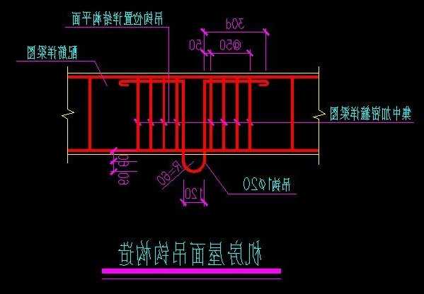 电梯机房顶吊钩型号，电梯机房吊钩大样图