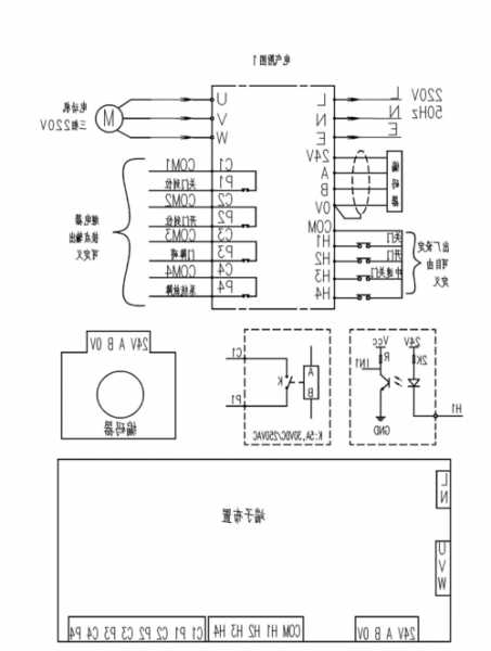 无锡展鹏电梯门机型号，展鹏门机电气原理图？