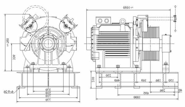 电梯曳引机型号参数大全图片，电梯曳引机结构图！