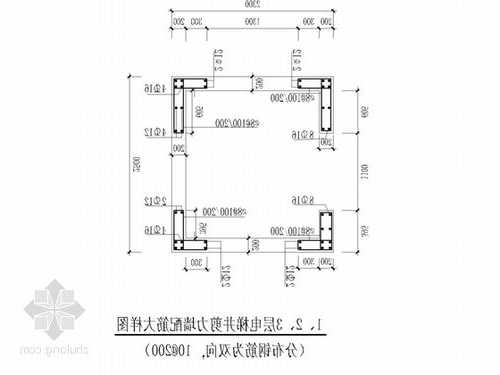 电梯井钢筋规格型号表示，电梯井钢筋图集！