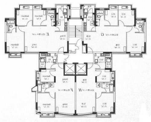 工程电梯双开门型号大全？电梯双开门户型图？