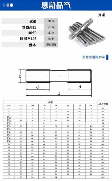 电梯双头螺栓规格型号表，施工电梯标准节螺栓几个螺帽？