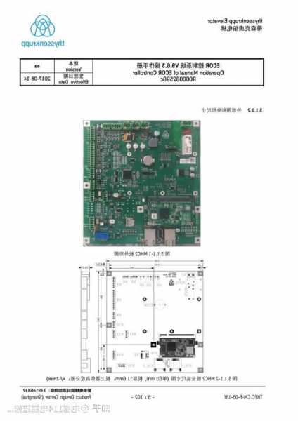 蒂森电梯te_gl1制动器型号，蒂森克虏伯电梯主板上怎么消除故障