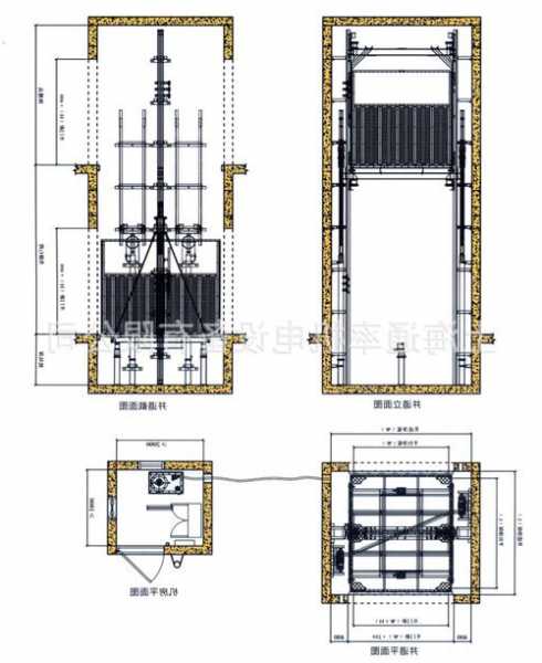 电梯用卷扬机型号，卷扬机货梯构造图