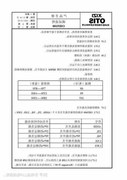 奥迪斯电梯有哪几种型号？奥迪斯电梯调试资料？