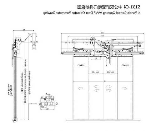 三菱电梯双开门的电梯型号，三菱电梯轿门结构与图解？