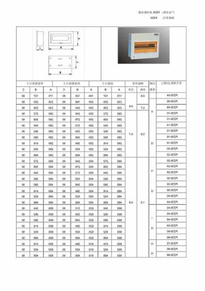 工业电梯配电箱开关型号，电梯配电箱尺寸规格